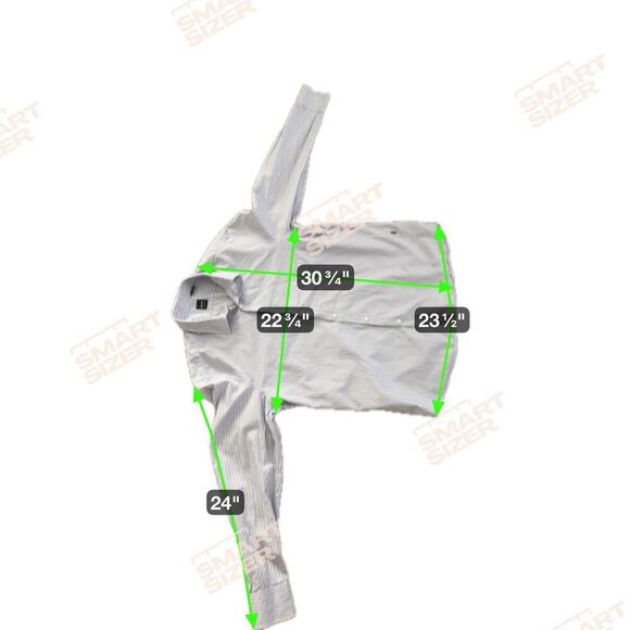 Hugo Boss dress shirt size XL Blue Pinstriped - Picture 3 of 8